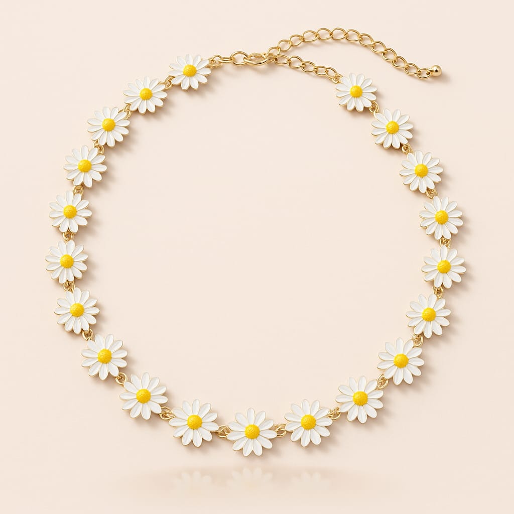 Daisy Delight Floral Necklace – Cute, Quirky & Fresh