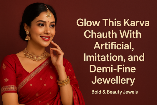 Glow This Karva Chauth With Artificial, Imitation, and Demi-Fine Jewellery From Bold & Beauty Jewels