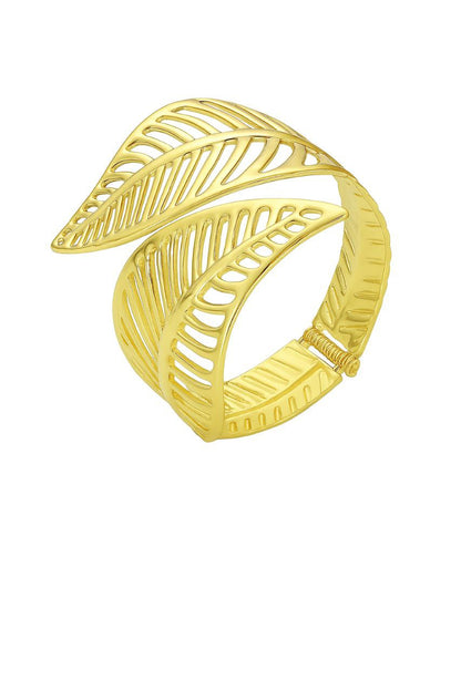 Golden Leaf Embrace Bangle