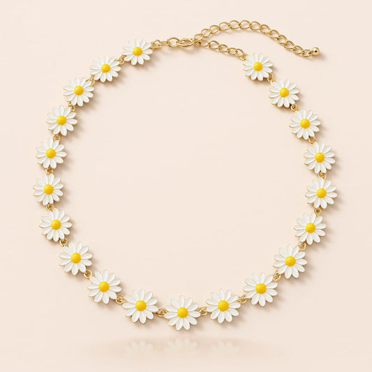 Daisy Delight Floral Necklace – Cute, Quirky & Fresh