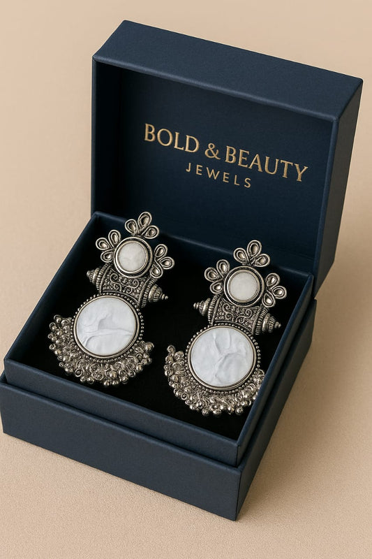 Premium Silver-Plated Crystal Drop Earrings – Elegant Party & Wedding Jewelry for Women