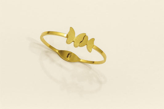 Elegant Gold Butterfly Bangle – Stylish Women’s Jewelry
