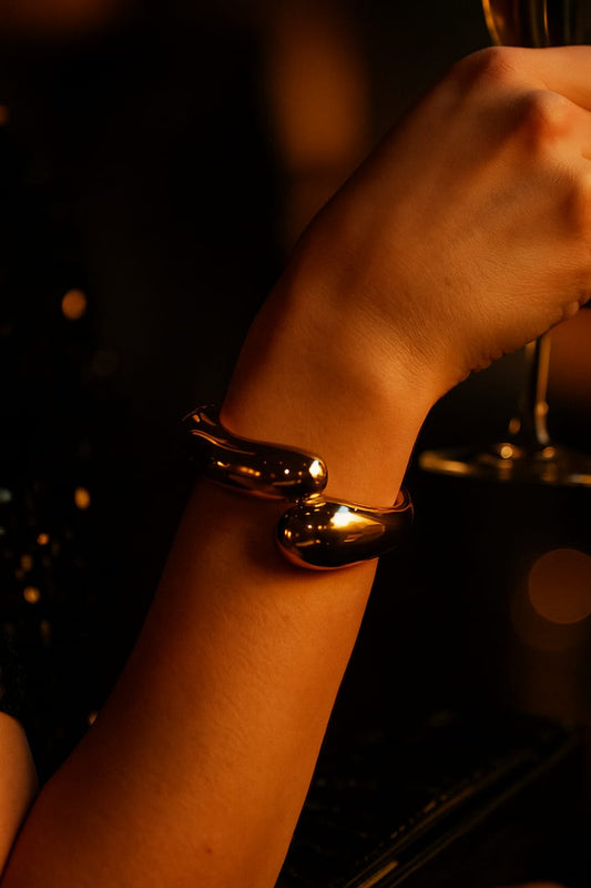 Bold Statement Gold Cuff Bracelet for Women